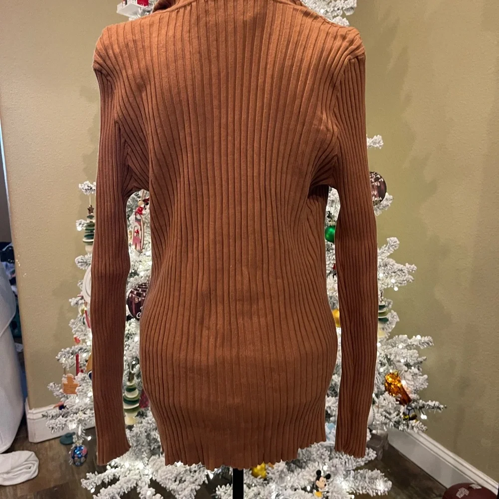 Double-Breasted Ribbed Cardigan - Picture 3 of 3